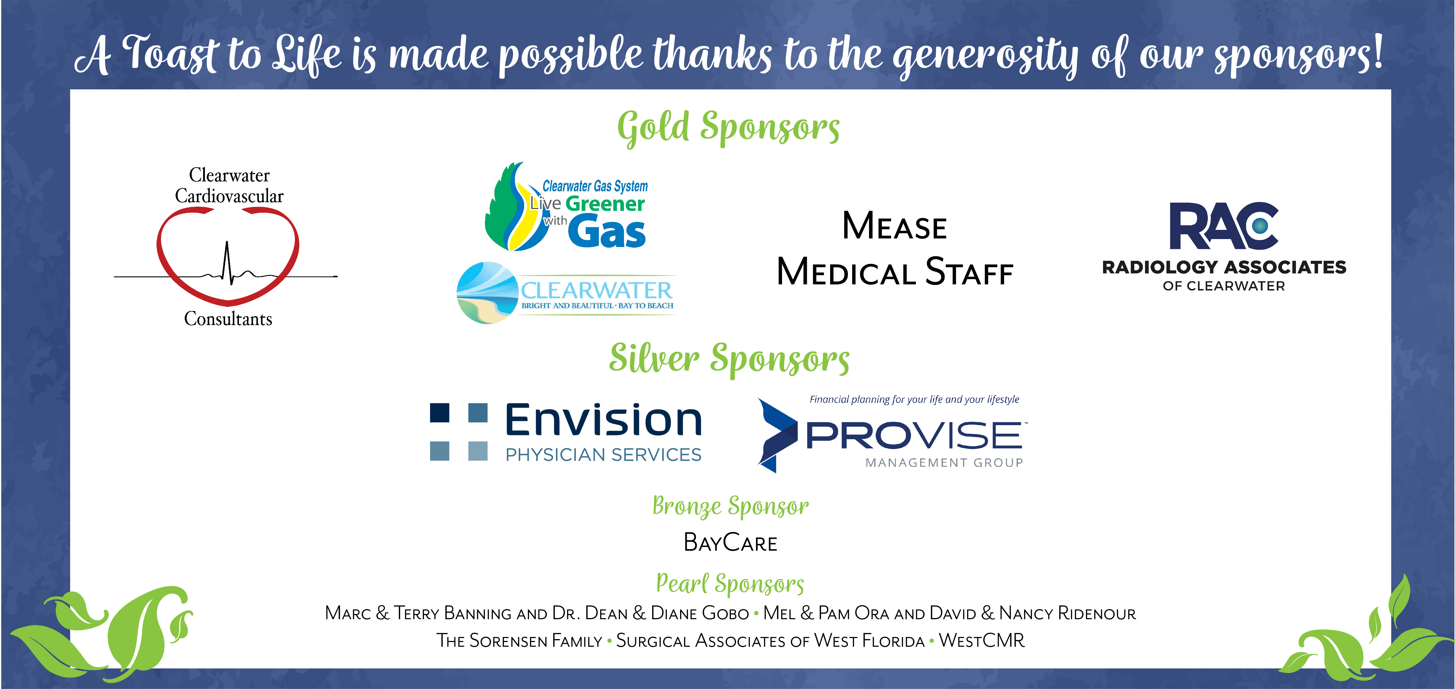 A Toast to Life Morton Plant Mease Health Care Foundation